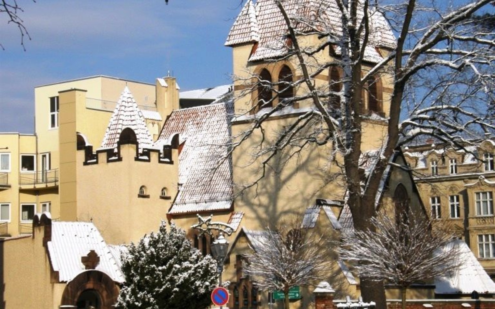 Kirche des Guten Hirten im Winter, Foto: Marketing und Tourismus Guben e.V.