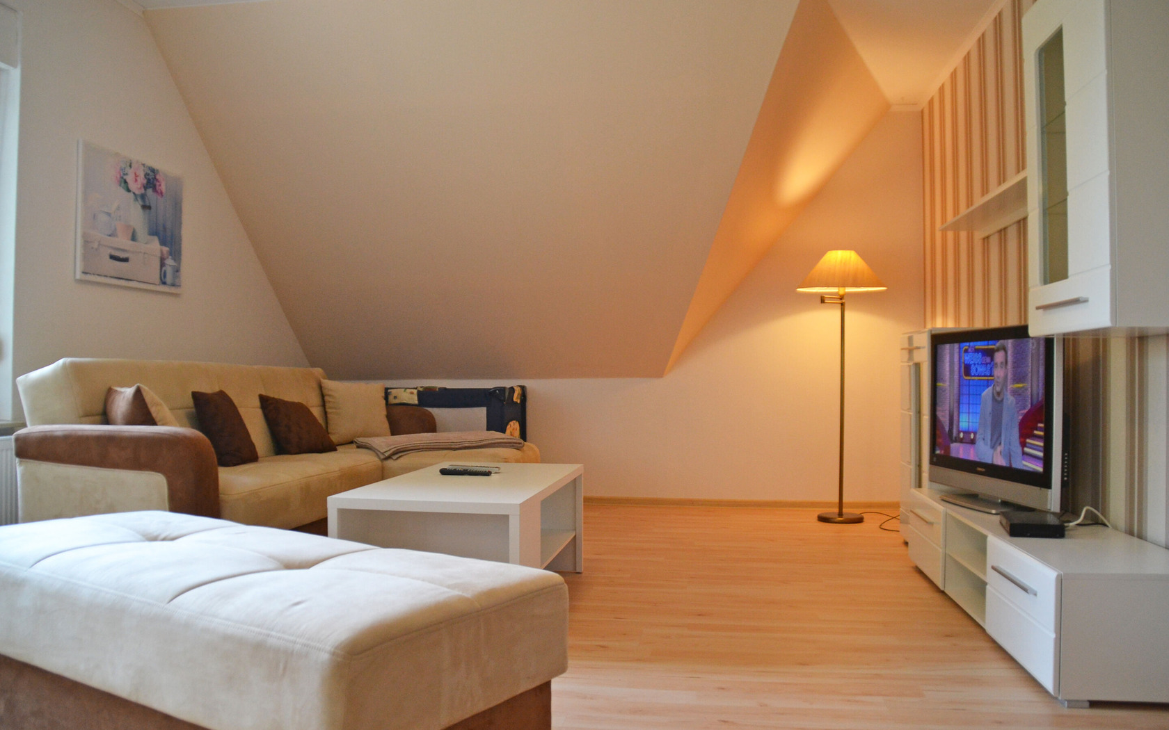 Ferienwohnung Wiesenblick Wohnbereich, Foto: MuT Guben