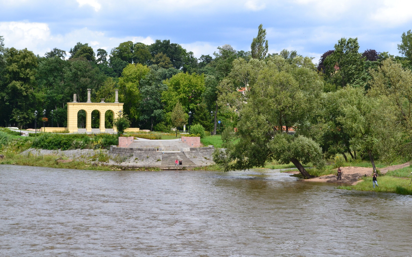 Blick auf die Theaterinsel Gubin, Foto: Marketing und Tourismus Guben e.V.