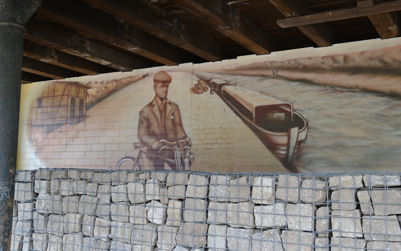 Mosaik am Alten Hafen, Foto: Marketing und Tourismus Guben e.V.