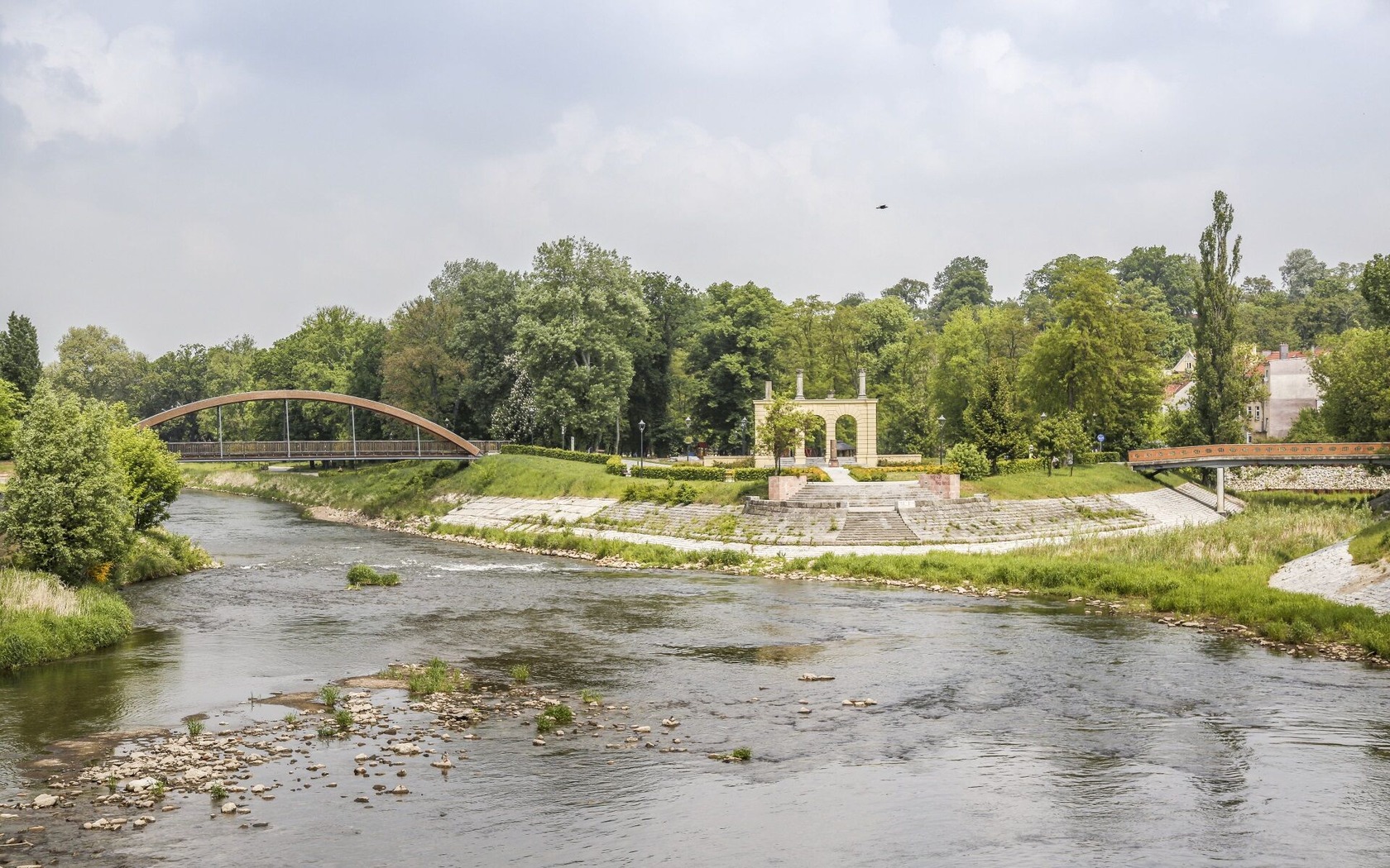 Die Neiße bei Guben, Foto: Steffen Lehmann, Lizenz: TMB-Fotoarchiv