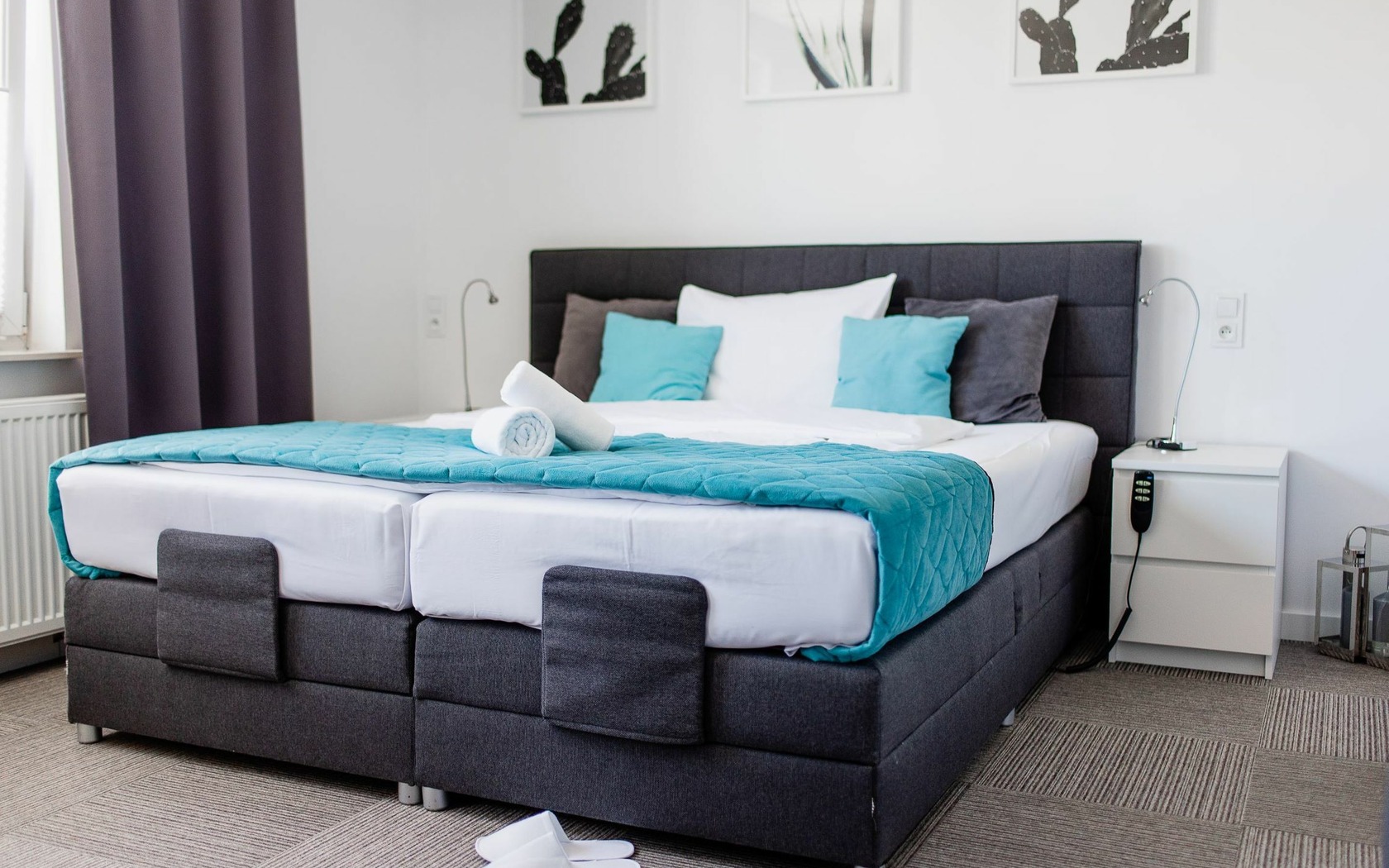 Zimmer "Deluxe" mit Doppelbett, Foto: Aleksandra Sieniuć, Lizenz: Pension Pause