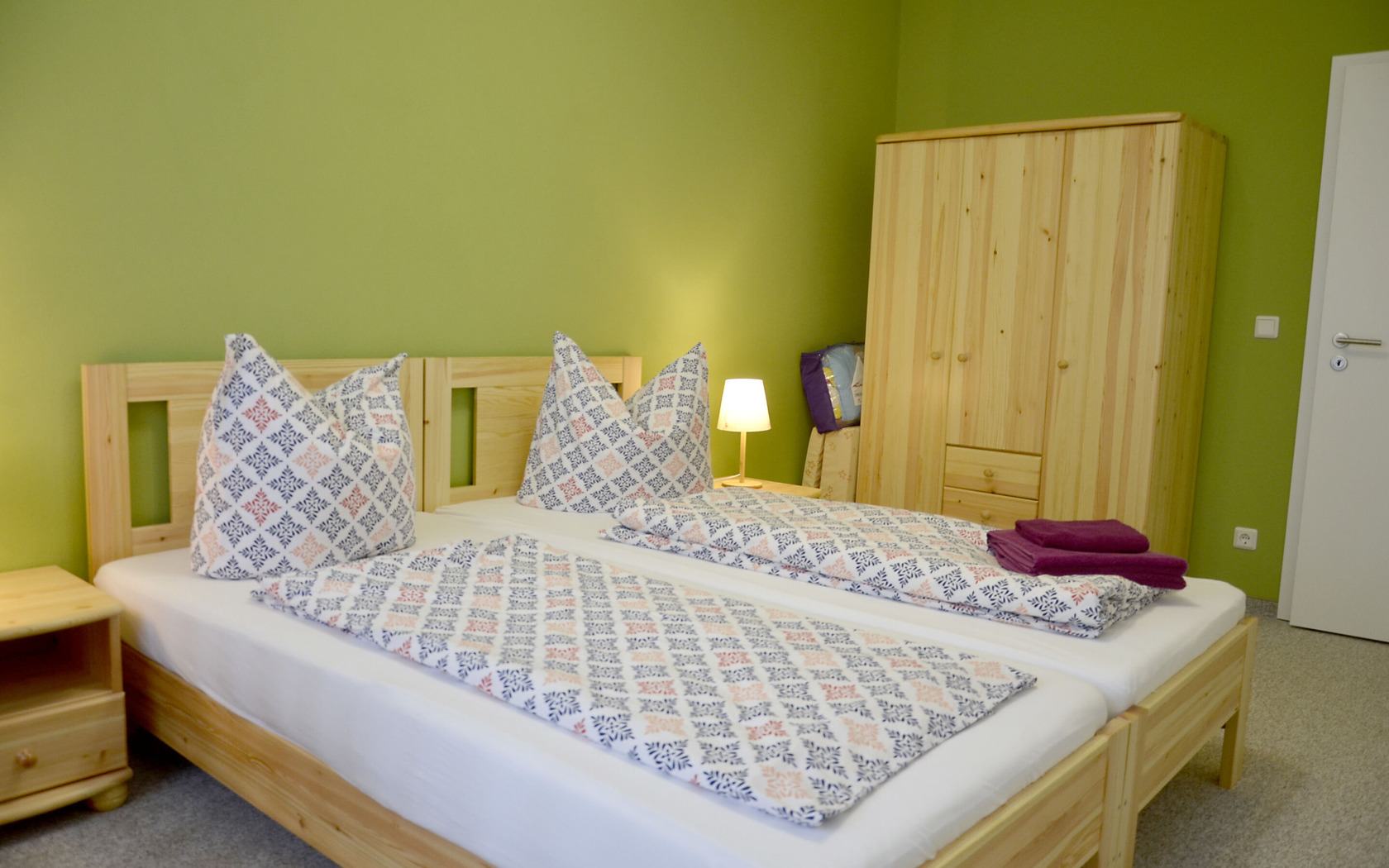 Schlafzimmer 2, Doppelbett, Foto: Stefanie Richter, Lizenz: Stefanie Richter