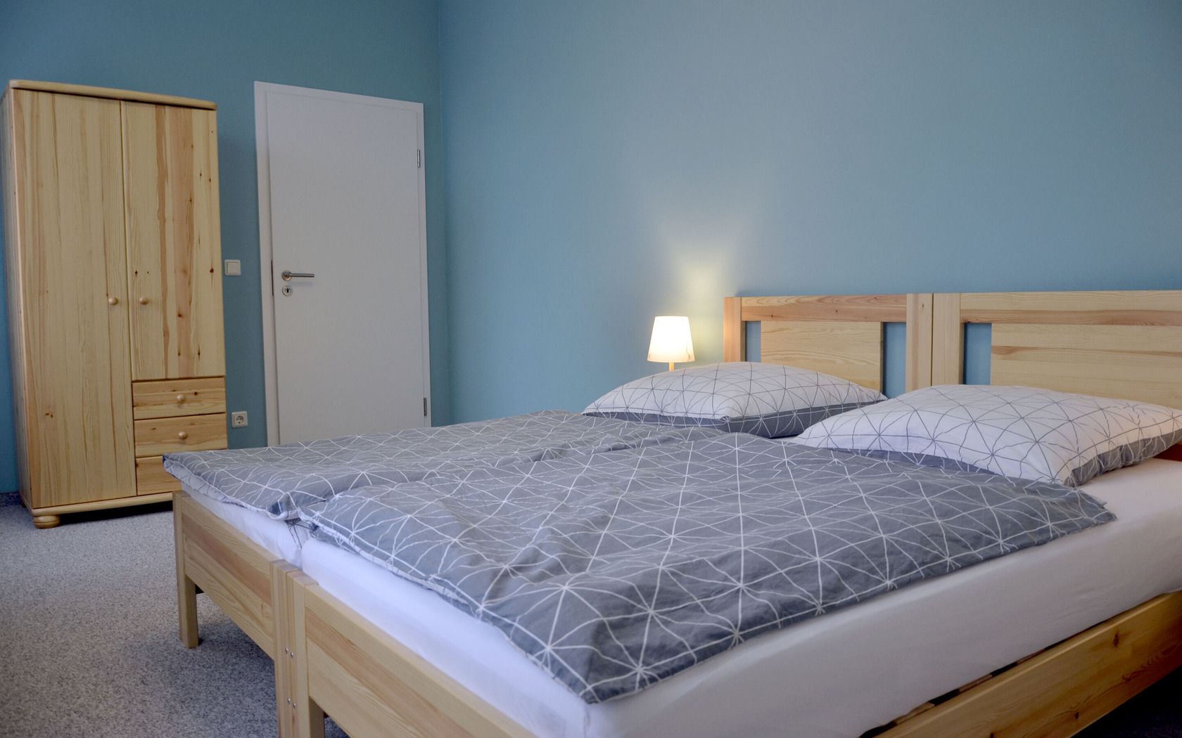 Schlafzimmer 1, Doppelbett, Foto: Stefanie Richter, Lizenz: Stefanie Richter