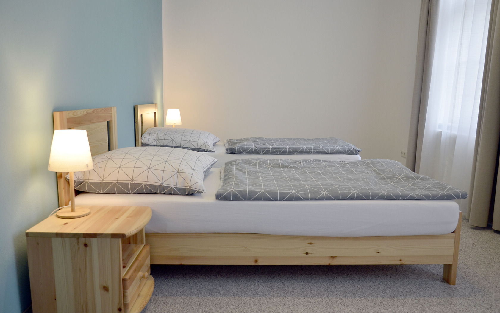 Schlafzimmer 1, Einzelbetten, Foto: Stefanie Richter, Lizenz: Stefanie Richter