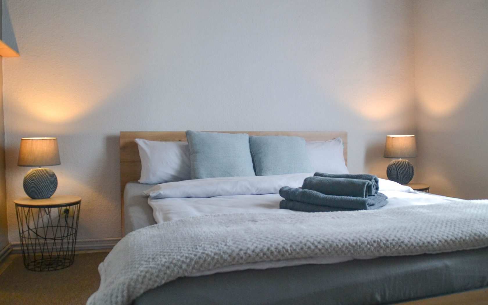 Schlafzimmer Doppelbett, Foto: Kerstin Geilich, Lizenz: MuT