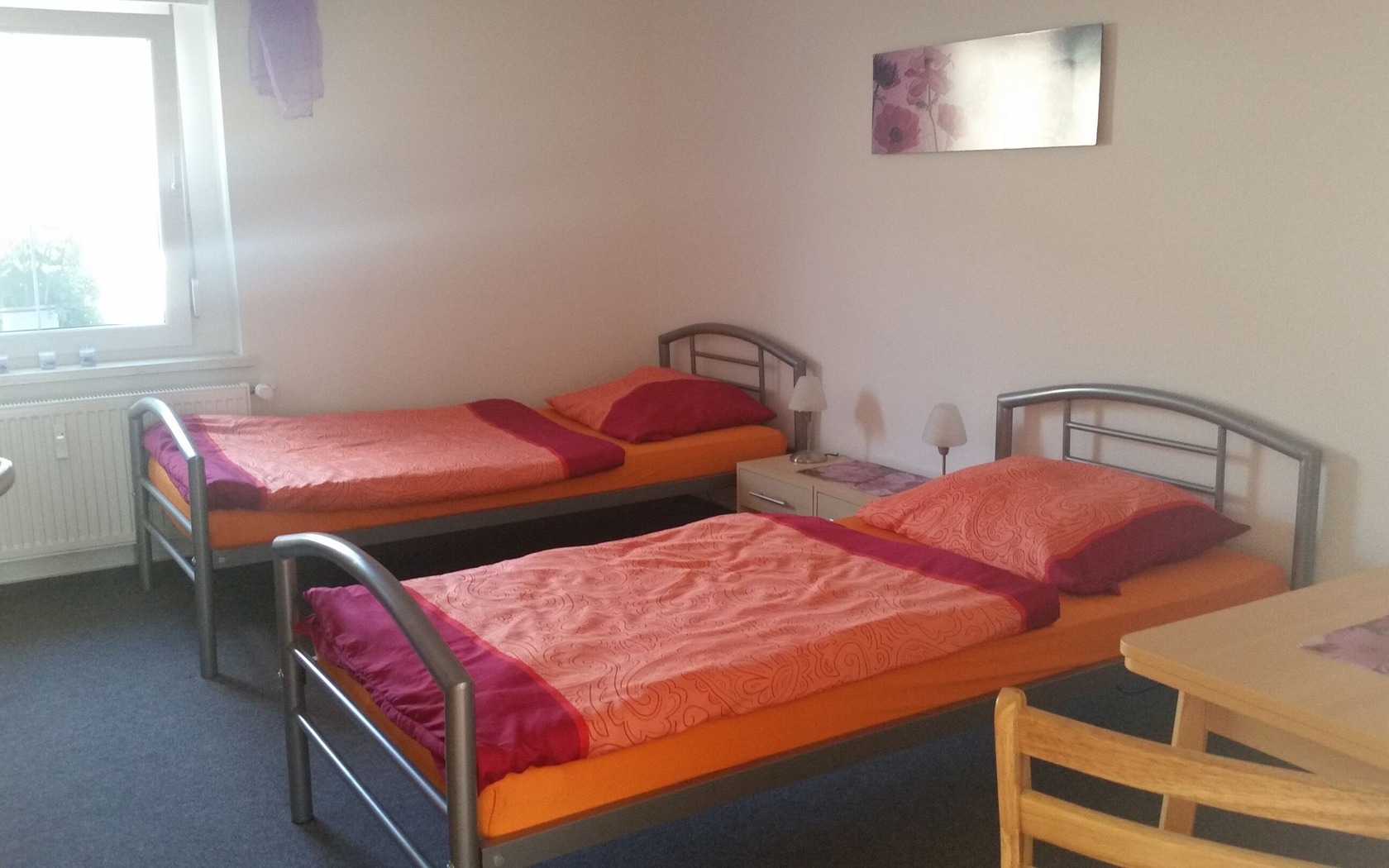 Ansicht Schlafbereich Zimmervermietung Groß-Gastrose, Foto: MuT Guben, Foto: Kerstin Geilich, Lizenz: Marketing und Tourismus Guben e.V.