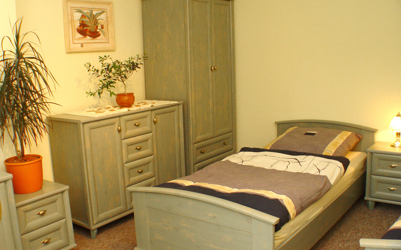 Gästezimmer Noack - Zimmeransicht, Foto: MuT Guben, Foto: Kerstin Geilich, Lizenz: Marketing und Tourismus Guben e.V.