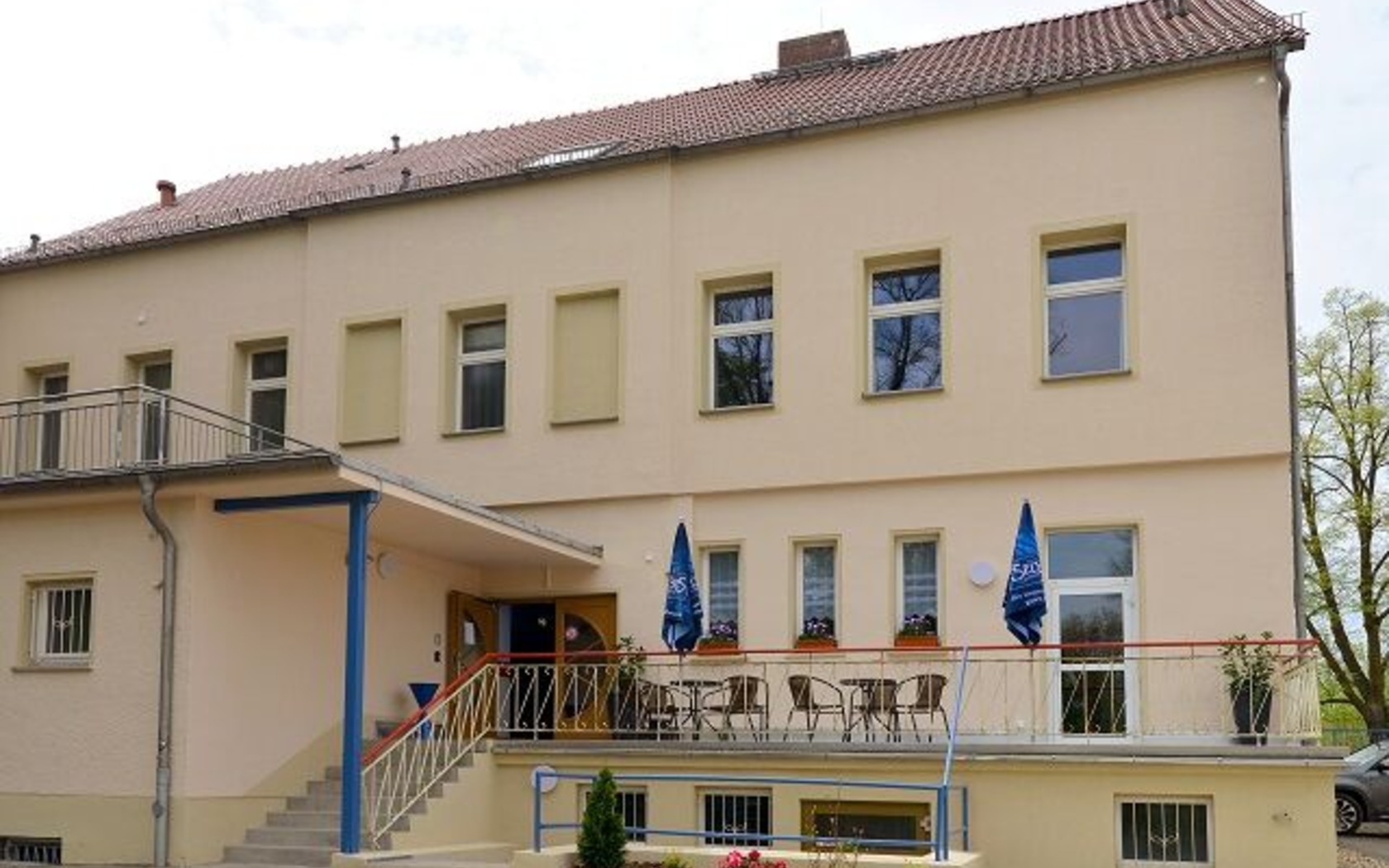 Hostel Guben, Aussenansicht, Foto: MuT Guben, Foto: Kerstin Geilich, Lizenz: Mut