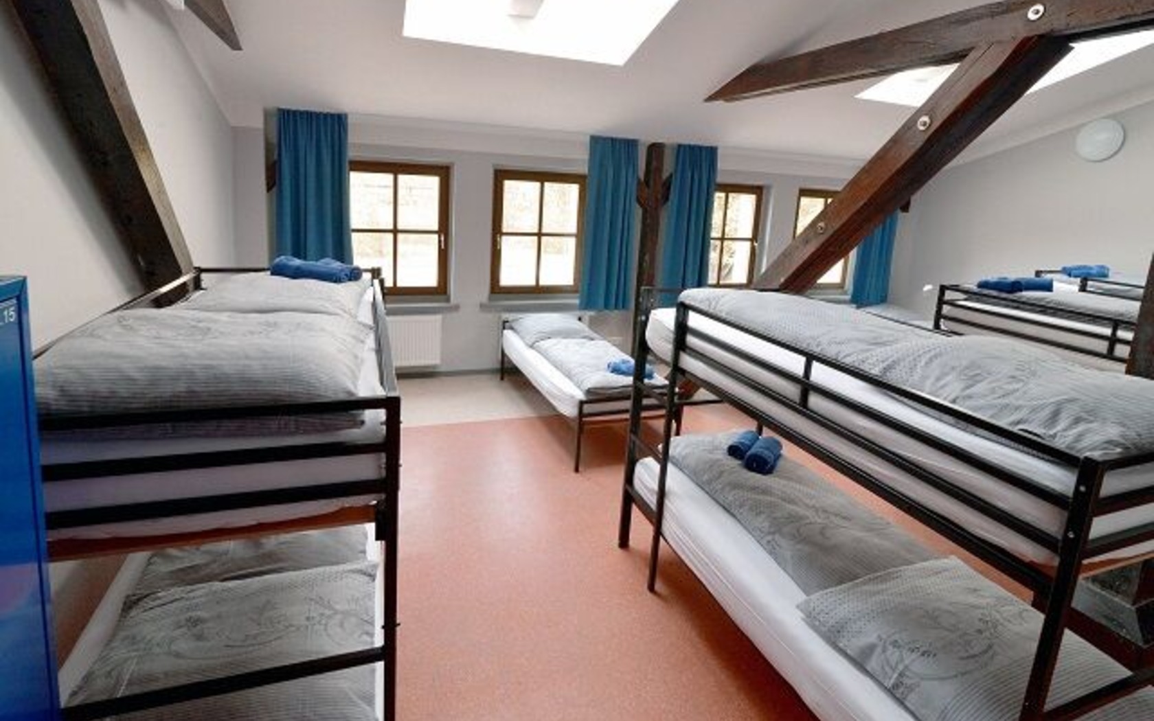 Hostel Guben, Zimmeransicht, Foto: MuT Guben, Foto: Kerstin Geilich, Lizenz: Mut
