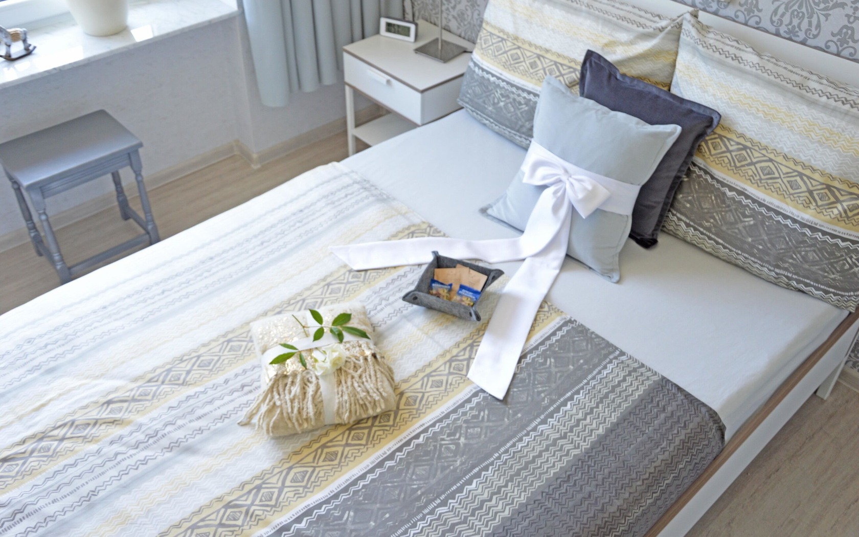 Gäste-/ Ferienwohnung „Leuchtturm“ Schlafbereich, Foto: Sylva Bodenschatz, Foto: Monique Bodenschatz, Lizenz: MuT