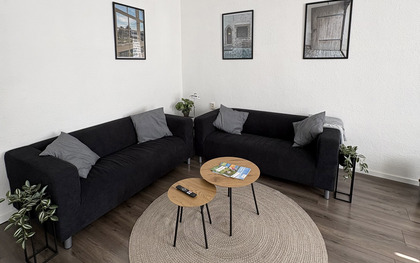 Wohnzimmer - Sitzbereich, Foto: Ferienwohnung Gubener Nei&szlig;egl&uuml;ck 23 , Lizenz: Ferienwohnung Gubener Nei&szlig;egl&uuml;ck 23